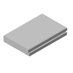 Šamotová deska spodní, pravá KV DYNAMIC 2G 66. 50. 01 (B)